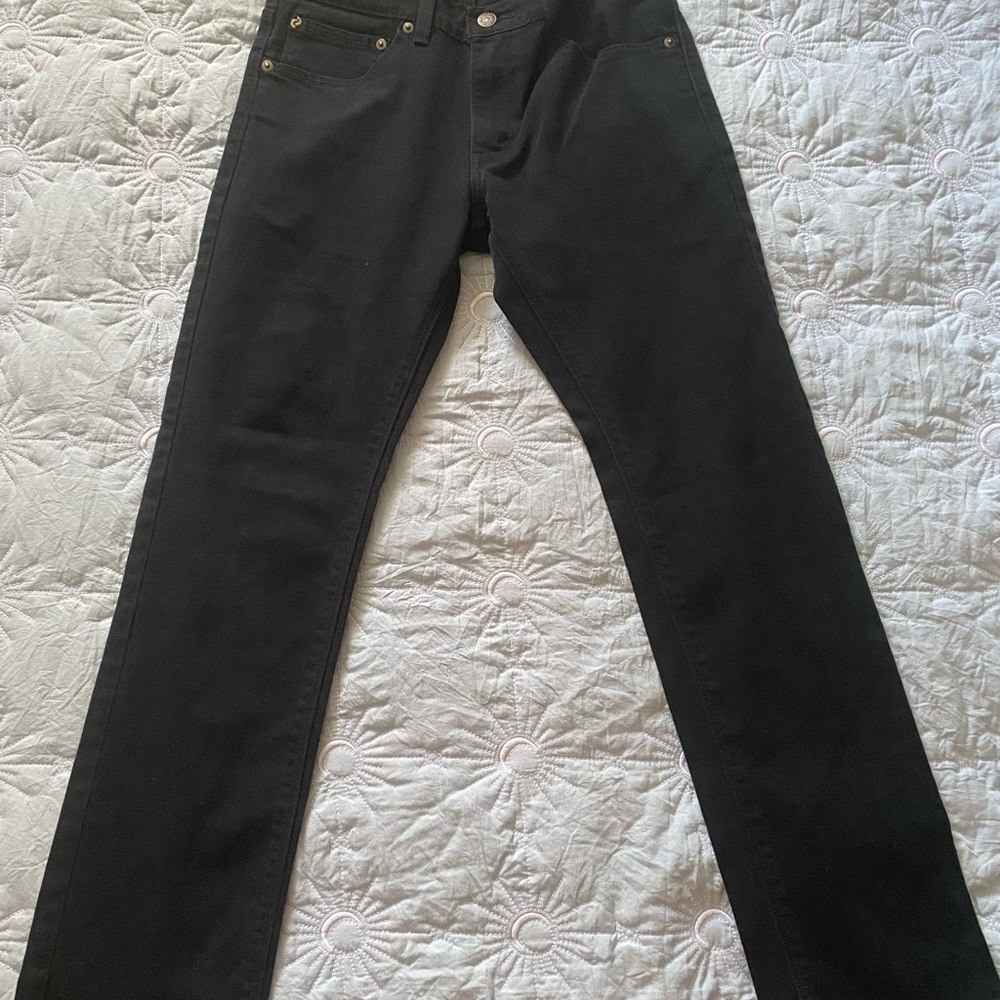 Denizen from Levi’s 216 Skinny Fit Black Jeans Regular 16 for Kids 98%COTTON
